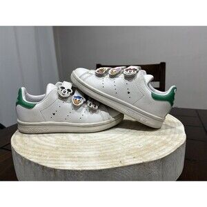 Adidas Disney Stan Smith Kids Shoes Size 11K Mickey & Friends White Green